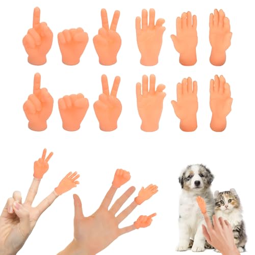 ZYEKIU 12 Stück Mini Hände Handpuppen für Kinder, Handpuppen für Kinder, Tiny Hands Fingerpuppen Finger Puppets Streichspielzeug für Haustier,Katzen, Scherzartike, Spiele Party ZYEKIU 12 Stück Mini Hände Handpuppen für Kinder, Handpuppen für Kinder, Tiny Hands Fingerpuppen Finger Puppets Streichspielzeug für Haustier,Katzen, Scherzartike, Spiele Party von ZYEKIU