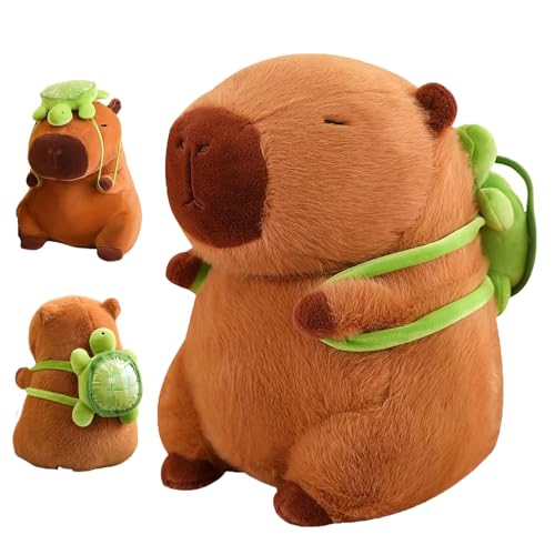 ZYEKIU Capybara Kuscheltier, Capybara Plüschtier Niedlich, Wasserschwein Kuscheltier mit Schildkrötenrucksack, 23 cm Plüschtier Wasserschwein, Spielzeug Stofftier für Umarmung Spiel Wohnkultur ZYEKIU Capybara Kuscheltier, Capybara Plüschtier Niedlich, Wasserschwein Kuscheltier mit Schildkrötenrucksack, 23 cm Plüschtier Wasserschwein, Spielzeug Stofftier für Umarmung Spiel Wohnkultur von ZYEKIU