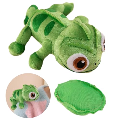 ZYEKIU Chamäleon Kuscheltier, Chamäleon Plüschtier Komfort, Chameleon Kuscheltier 17 cm, Magnetisch Stofftier aus Weichem Plüsch für Geburtstag Weihnachten Wohndeko Kuscheln und Spielen von ZYEKIU
