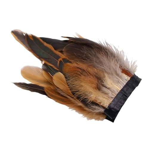 1 m Federbesatz mit Fransen for Basteln, 13–18 cm, Federband, DIY, Nähen, Kleidung, Partydekorationen für Bastelarbeiten Hochzeit Party Dekoration(Natural) von ZYFHYU