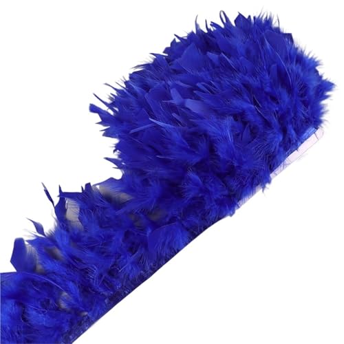 10-15 cm Federn Trim DIY Hochzeit Türkei Feder Band Handwerk Nähen Kleidung Party Plume Handgemachte Wohnkultur für Bastelarbeiten Hochzeit Party Dekoration(Color6,10 Meters) von ZYFHYU
