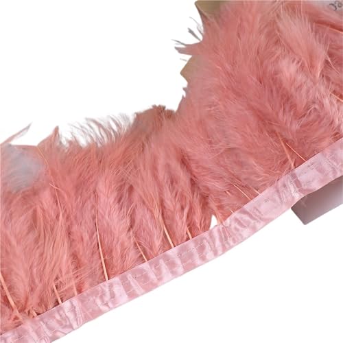 10 Meter Federbesatzband, Federfransen for Hochzeitskleid, Dekor, Nähzubehör für Bastelarbeiten Hochzeit Party Dekoration(Color6) von ZYFHYU