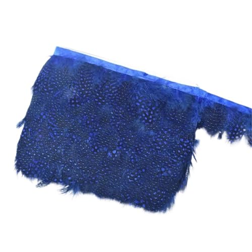 10 Meter Geflügelfederbesatz Quaste Fransenband Fasanenfedern for Kleidungsbesätze Kostüm Nähen Bekleidungszubehör für Bastelarbeiten Hochzeit Party Dekoration(Blue) von ZYFHYU