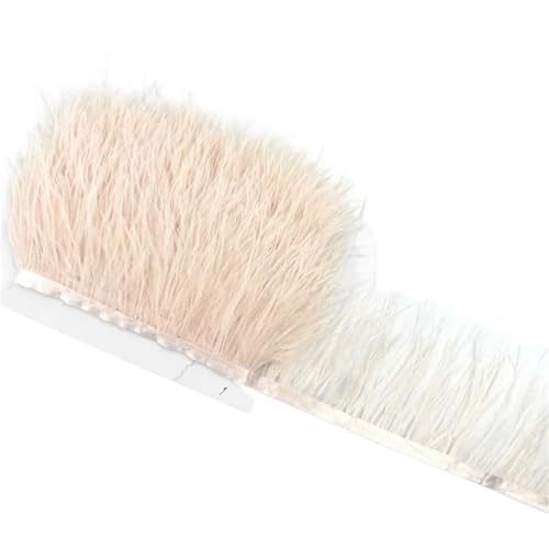 1M 5M 10M 8-10CM Straußenfedern Borten Band Rock DIY Kleidung for Basteln Federn für Bastelarbeiten Hochzeit Party Dekoration(18 Color,10 Meters) von ZYFHYU