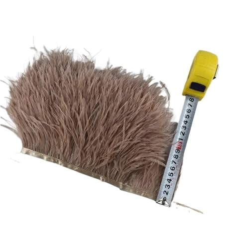 1M 5M 10M 8-10CM Straußenfedern Borten Band Rock DIY Kleidung for Basteln Federn für Bastelarbeiten Hochzeit Party Dekoration(23,5 Meters) von ZYFHYU