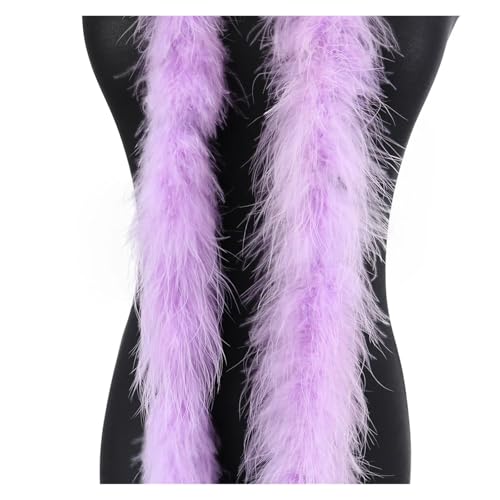 20 Gramm Truthahnfedern, weicher Federschal for Hochzeit, Kleidung, Dekoration, Schal, 2 Meter Federnbesatz für Bastelarbeiten Hochzeit Party Dekoration(Red Purple) von ZYFHYU