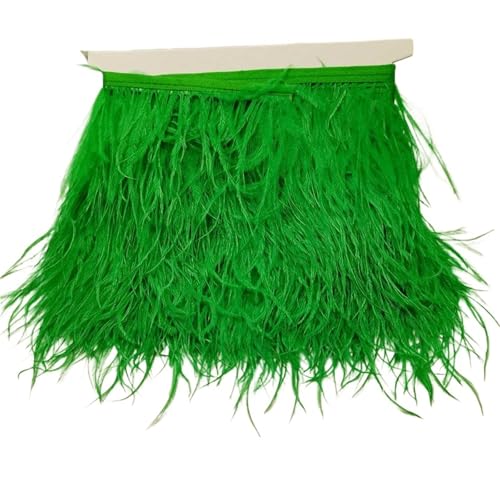 5/10 Yards Straußenfederband, Länge 8–10 cm, Federbesatz, Fransen, DIY-Kostüme, Nähen, Kleidungszubehör für Bastelarbeiten Hochzeit Party Dekoration(C68,5 Yards) von ZYFHYU