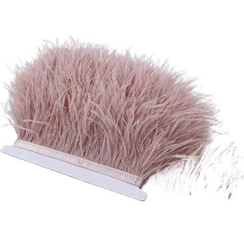 8-10 cm Federn Straußenfedern Trim Hochzeit Handwerk DIY Federband Nähen Party Handgefertigter Kopfschmuck for Karneval für Bastelarbeiten Hochzeit Party Dekoration(Color 5) von ZYFHYU