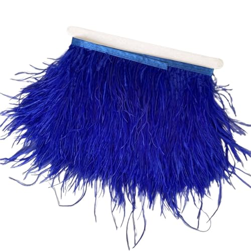 Straußenfedern-Besatz, 13–18 cm, 12,7–17,8 , Federfahnenband for DIY-Hochzeitskleid, Dekoration, Bastelzubehör für Bastelarbeiten Hochzeit Party Dekoration(10,10 Meters) von ZYFHYU