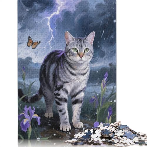 American Shorthair Puzzles 1000 Stück Für Erwachsene Puzzles Für Erwachsene 1000 Stück Puzzle Lernspiele Heimdekoration Puzzle 1000pcs (75x50cm) von ZYGAOKDD