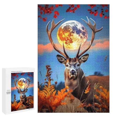 Autumn Elk 1000 Teile Puzzles Für Erwachsene Und Kinder Ab 12 Jahren 1000 PCS Autumn Elk 1000 Teile Puzzles Für Erwachsene Und Kinder Ab 12 Jahren 1000 PCS von ZYGAOKDD