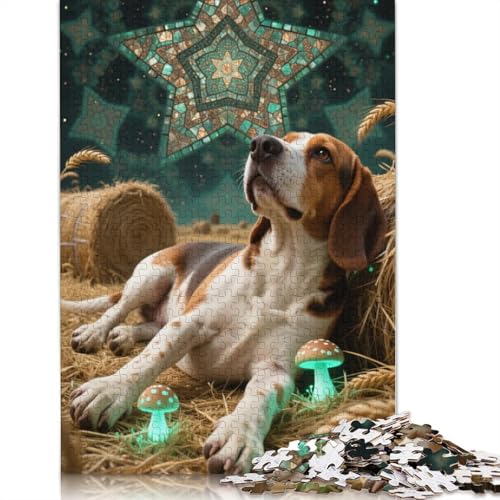 Beagle Puzzlespiele Für Erwachsene 1000 Jigsaws 1000 Teile Puzzles Für Erwachsene Geschenke 1000pcs (75x50cm) von ZYGAOKDD