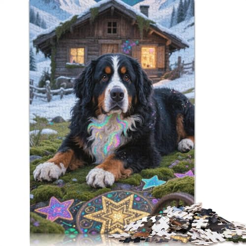 Bernese Mountain Dog 1000 Teile Puzzles Für Erwachsene Und Kinder Ab 12 Jahren 1000pcs (75x50cm) von ZYGAOKDD