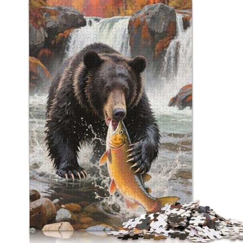Black Bear Puzzlespiele Für Erwachsene 1000 Jigsaws 1000 Teile Puzzles Für Erwachsene Geschenke 1000pcs (75x50cm) von ZYGAOKDD