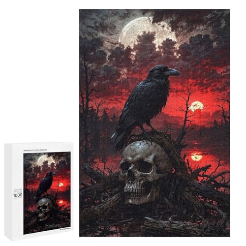 Bloodmoon Raven: Skull’s Ominous Watch 1000 Teile Puzzles Für Erwachsene Und Kinder Ab 12 Jahren 1000 PCS Bloodmoon Raven: Skull’s Ominous Watch 1000 Teile Puzzles Für Erwachsene Und Kinder Ab 12 Jahren 1000 PCS von ZYGAOKDD