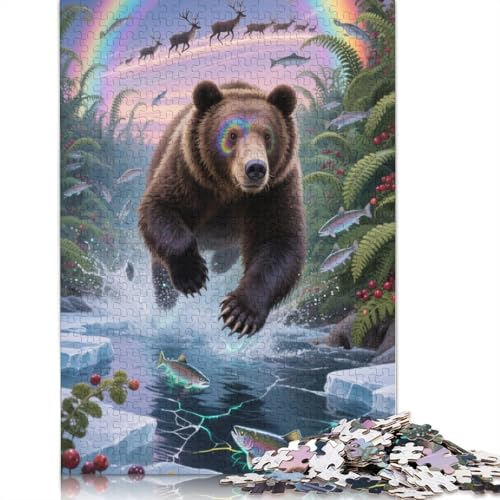 Brown Bear Puzzles 1000 Stück Für Erwachsene Puzzles Für Erwachsene 1000 Stück Puzzle Lernspiele Heimdekoration Puzzle 1000pcs (75x50cm) von ZYGAOKDD