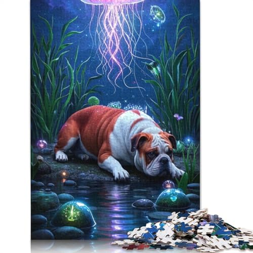 Bulldog 1000 Stück Puzzles Für Erwachsene | | Family Fun Jigsaws Puzzles 1000 Stück Für Erwachsene Geschenke 1000pcs (75x50cm) von ZYGAOKDD
