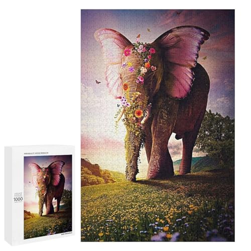 Butterfly Elephant 1000 Teile Puzzles Für Erwachsene Und Kinder Ab 12 Jahren 1000 PCS Butterfly Elephant 1000 Teile Puzzles Für Erwachsene Und Kinder Ab 12 Jahren 1000 PCS von ZYGAOKDD