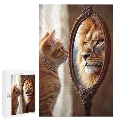 Cat and Lion 1000 Teile Puzzles Für Erwachsene Und Kinder Ab 12 Jahren 1000 PCS Cat and Lion 1000 Teile Puzzles Für Erwachsene Und Kinder Ab 12 Jahren 1000 PCS von ZYGAOKDD