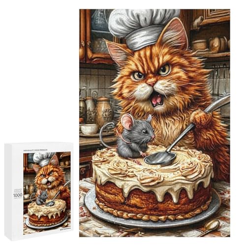 Cat and Mouse 1000 Teile Puzzles Für Erwachsene Und Kinder Ab 12 Jahren 1000 PCS von ZYGAOKDD