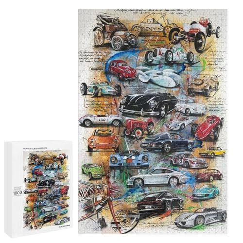 Classic Car 1000 Teile Puzzles Für Erwachsene Und Kinder Ab 12 Jahren 1000 PCS von ZYGAOKDD