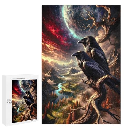 Crows 1000 Teile Puzzles Für Erwachsene Und Kinder Ab 12 Jahren 1000 PCS von ZYGAOKDD