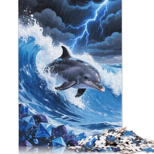 Dolphin 1000 Teile Puzzles Für Erwachsene Und Kinder Ab 12 Jahren 1000pcs (75x50cm) von ZYGAOKDD