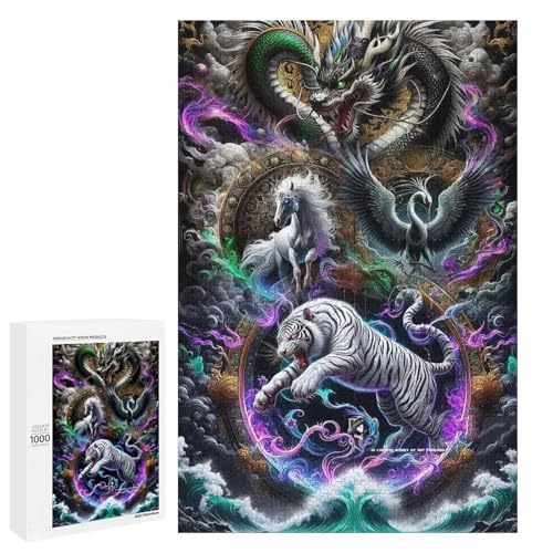 Dragon and White Tiger 1000 Teile Puzzles Für Erwachsene Und Kinder Ab 12 Jahren 1000 PCS Dragon and White Tiger 1000 Teile Puzzles Für Erwachsene Und Kinder Ab 12 Jahren 1000 PCS von ZYGAOKDD