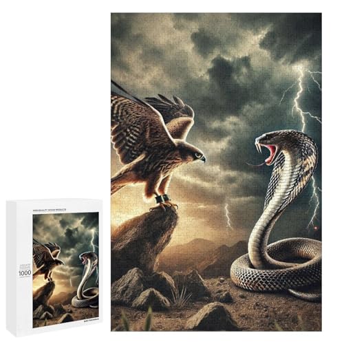 Eagle Vs Cobra 1000 Teile Puzzles Für Erwachsene Und Kinder Ab 12 Jahren 1000 PCS Eagle Vs Cobra 1000 Teile Puzzles Für Erwachsene Und Kinder Ab 12 Jahren 1000 PCS von ZYGAOKDD