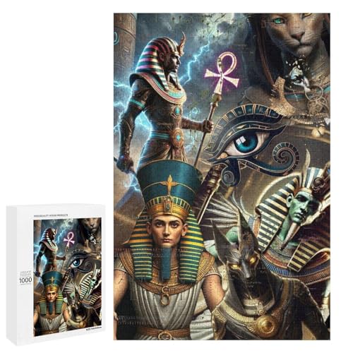 Egyptian Gods 1000 Teile Puzzles Für Erwachsene Und Kinder Ab 12 Jahren 1000 PCS von ZYGAOKDD