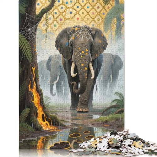 Elephant Puzzles 1000 Stück Für Erwachsene Puzzles Für Erwachsene 1000 Stück Puzzle Lernspiele Heimdekoration Puzzle 1000pcs (75x50cm) von ZYGAOKDD