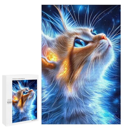 Fantasy Cat 1000 Teile Puzzles Für Erwachsene Und Kinder Ab 12 Jahren 1000 PCS von ZYGAOKDD