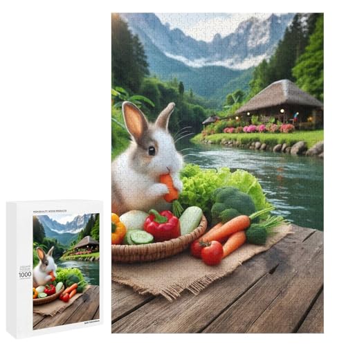 Feeding Rabbit 1000 Teile Puzzles Für Erwachsene Und Kinder Ab 12 Jahren 1000 PCS von ZYGAOKDD