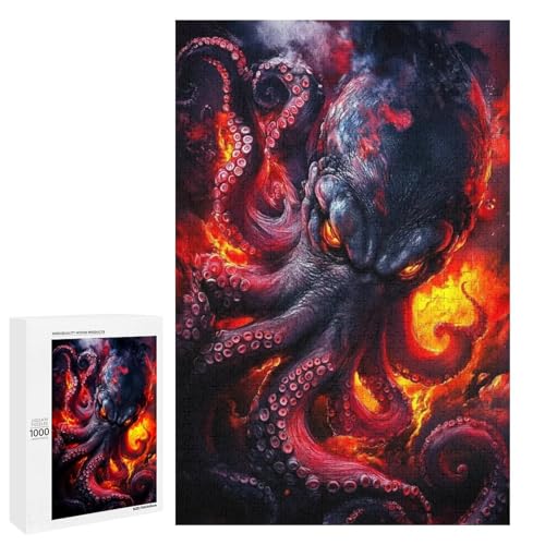 Fiery Magic Octopus 1000 Teile Puzzles Für Erwachsene Und Kinder Ab 12 Jahren 1000 PCS Fiery Magic Octopus 1000 Teile Puzzles Für Erwachsene Und Kinder Ab 12 Jahren 1000 PCS von ZYGAOKDD