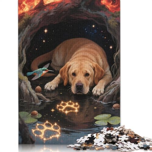 Golden Retriever Puzzlespiele Für Erwachsene 1000 Jigsaws 1000 Teile Puzzles Für Erwachsene Geschenke 1000pcs (75x50cm) von ZYGAOKDD