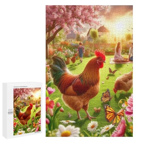 Hen 1000 Teile Puzzles Für Erwachsene Und Kinder Ab 12 Jahren 1000 PCS von ZYGAOKDD