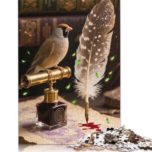 Java Sparrow Puzzles 1000 Stück Für Erwachsene Puzzles Für Erwachsene 1000 Stück Puzzle Lernspiele Heimdekoration Puzzle 1000pcs (75x50cm) von ZYGAOKDD