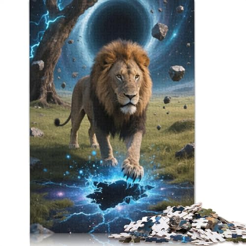 Lion 1000 Teile Puzzles Für Erwachsene Und Kinder Ab 12 Jahren 1000pcs (75x50cm) von ZYGAOKDD