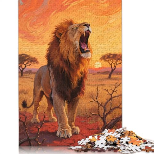 Lion Puzzles 1000 Stück Für Erwachsene Puzzles Für Erwachsene 1000 Stück Puzzle Lernspiele Heimdekoration Puzzle 1000pcs (75x50cm) von ZYGAOKDD