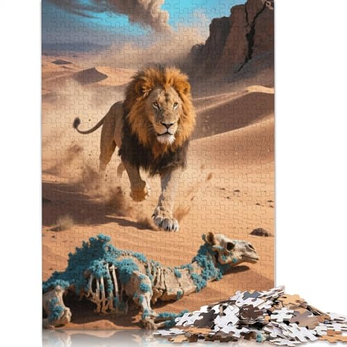 Lion Puzzlespiele Für Erwachsene 1000 Jigsaws 1000 Teile Puzzles Für Erwachsene Geschenke 1000pcs (75x50cm) von ZYGAOKDD