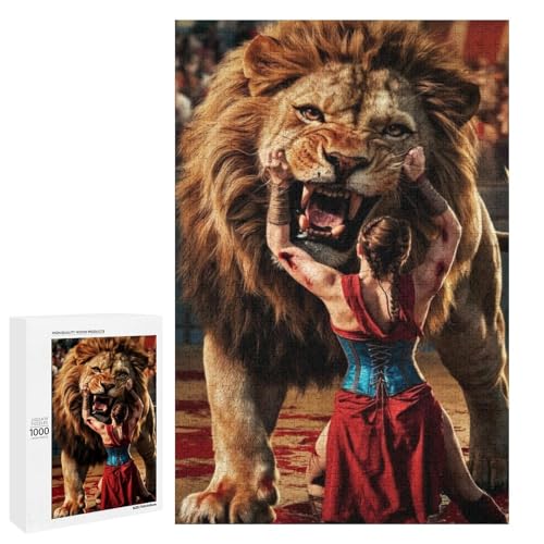 Lions Gladiator 1000 Teile Puzzles Für Erwachsene Und Kinder Ab 12 Jahren 1000 PCS Lions Gladiator 1000 Teile Puzzles Für Erwachsene Und Kinder Ab 12 Jahren 1000 PCS von ZYGAOKDD