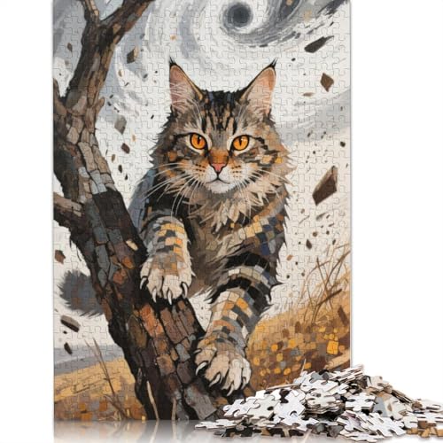Maine Coon 1000 Teile Puzzles Für Erwachsene Und Kinder Ab 12 Jahren 1000pcs (75x50cm) von ZYGAOKDD