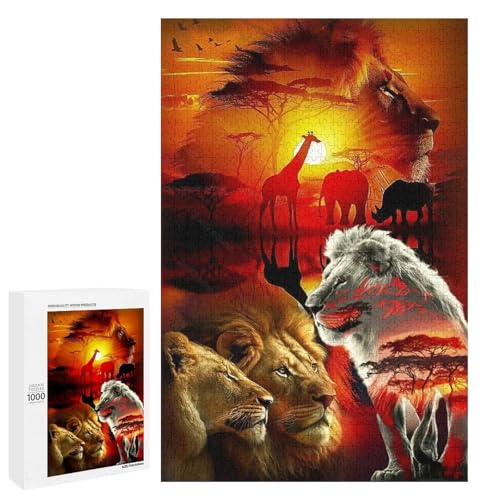 Male Lion 1000 Teile Puzzles Für Erwachsene Und Kinder Ab 12 Jahren 1000 PCS Male Lion 1000 Teile Puzzles Für Erwachsene Und Kinder Ab 12 Jahren 1000 PCS von ZYGAOKDD