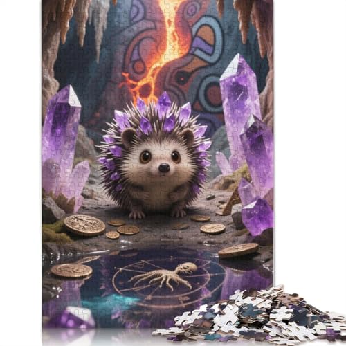 Miniature Hedgehog 1000 Stück Puzzles Für Erwachsene | | Family Fun Jigsaws Puzzles 1000 Stück Für Erwachsene Geschenke 1000pcs (75x50cm) von ZYGAOKDD