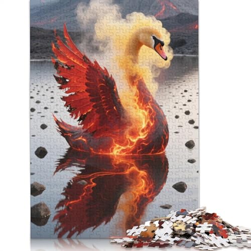 Mute Swan Puzzlespiele Für Erwachsene 1000 Jigsaws 1000 Teile Puzzles Für Erwachsene Geschenke 1000pcs (75x50cm) von ZYGAOKDD