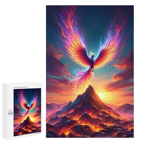Phoenix Rising from The Volcano 1000 Teile Puzzles Für Erwachsene Und Kinder Ab 12 Jahren 1000 PCS von ZYGAOKDD