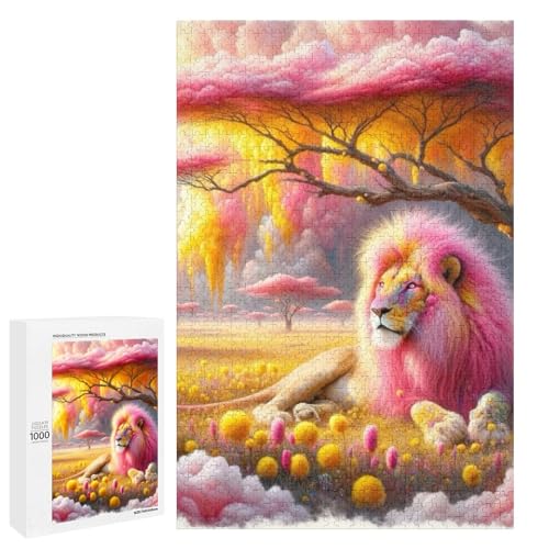 Pink Lion 1000 Teile Puzzles Für Erwachsene Und Kinder Ab 12 Jahren 1000 PCS Pink Lion 1000 Teile Puzzles Für Erwachsene Und Kinder Ab 12 Jahren 1000 PCS von ZYGAOKDD