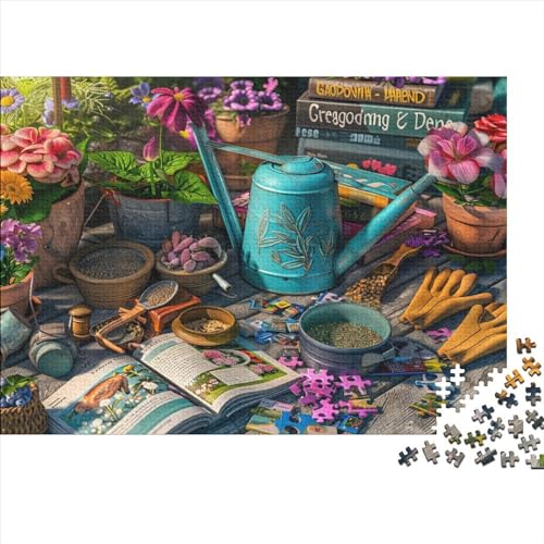 Puzzles Für Erwachsene 1000-teilige Puzzles Für Erwachsene Colorful Gardening Tools Puzzles Für Erwachsene Und Kinder, Lernspiele, Heimdekoration, Buntes Puzzle 1000pcs (75x50cm) von ZYGAOKDD
