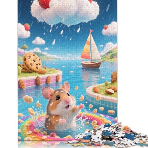 Roborovski Hamster Puzzlespiele Für Erwachsene 1000 Jigsaws 1000 Teile Puzzles Für Erwachsene Geschenke 1000pcs (75x50cm) von ZYGAOKDD