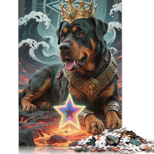 Rottweiler 1000 Teile Puzzles Für Erwachsene Und Kinder Ab 12 Jahren 1000pcs (75x50cm) von ZYGAOKDD